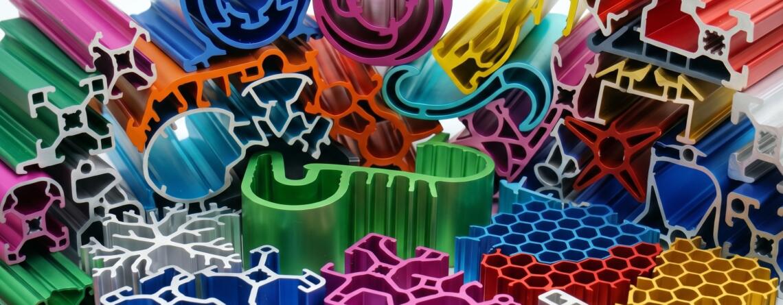 different coloured anodised aluminium objects